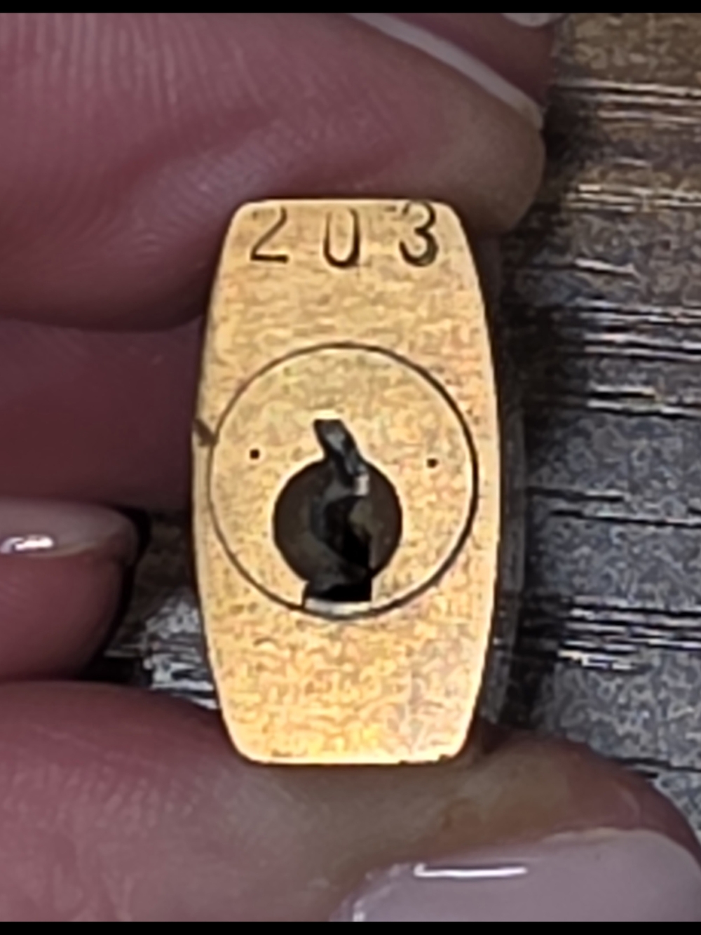 Louis Vuitton Brass Padlock with Key - # 203 - GUC - Picture 3 of 4